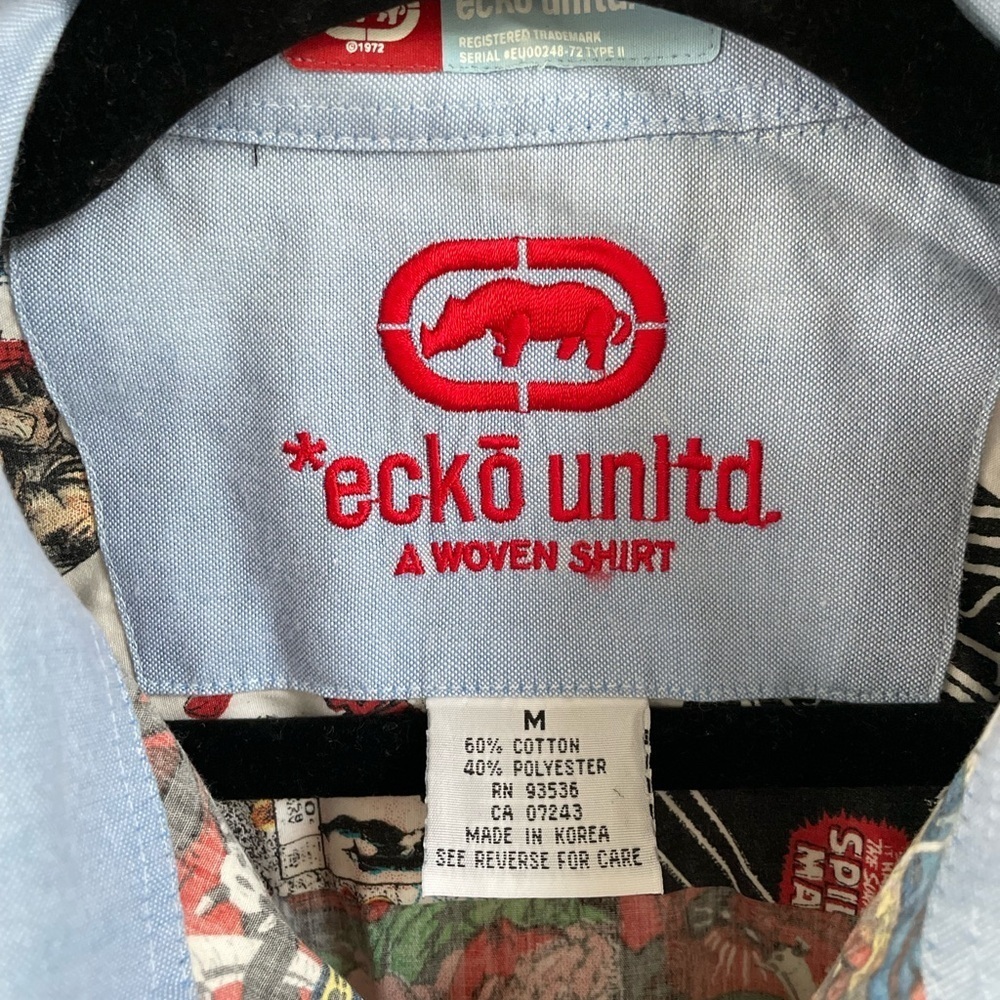 Ecko Unlimited Vintage Y2K Men's Comic Marvel Shirt, medium - Picture 6 of 6